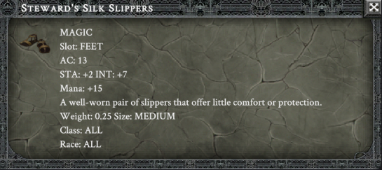 STEWARD'S SILK SLIPPERS item card